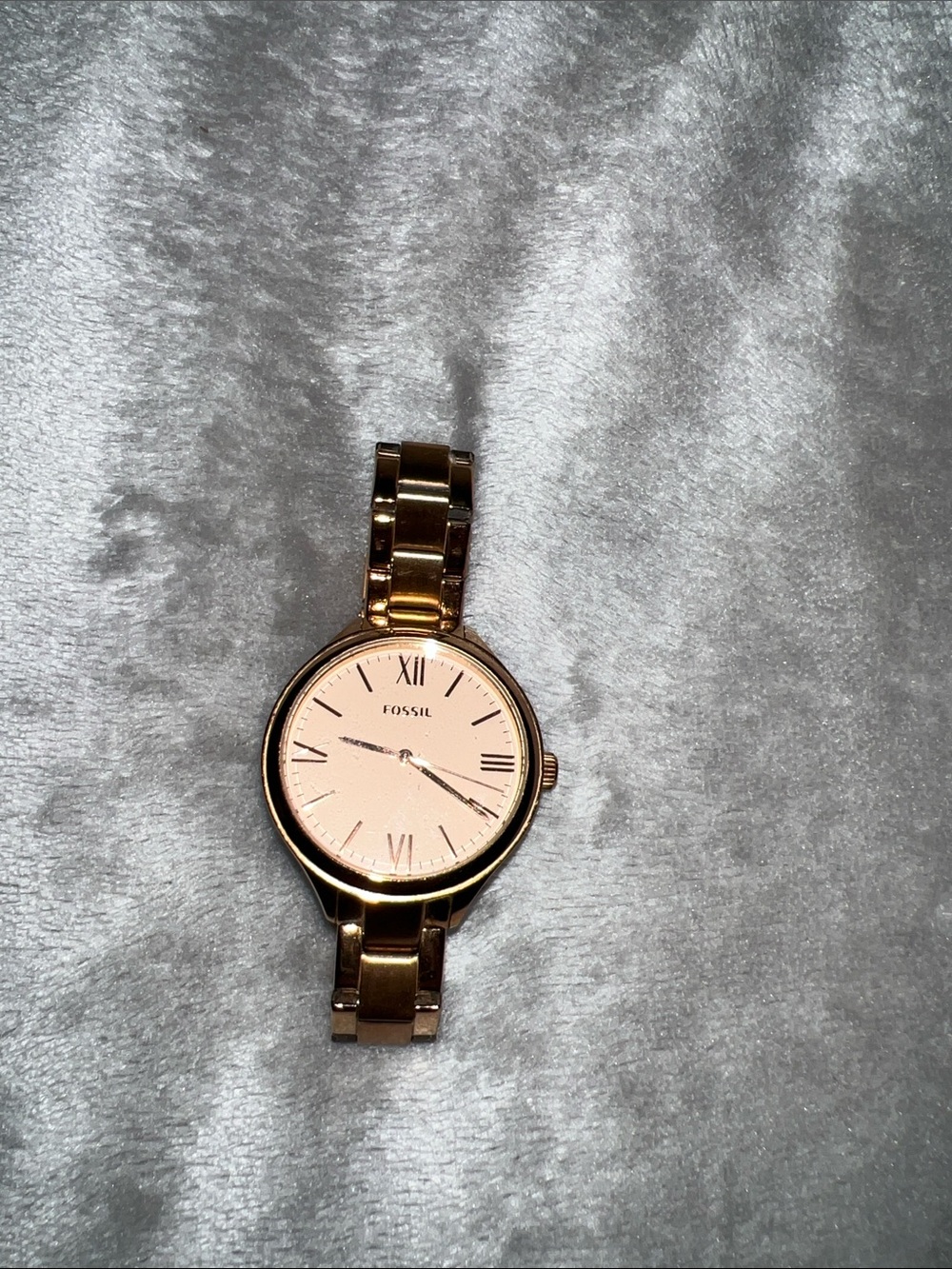 Fossil Rose Gold Watch with Blush Dial